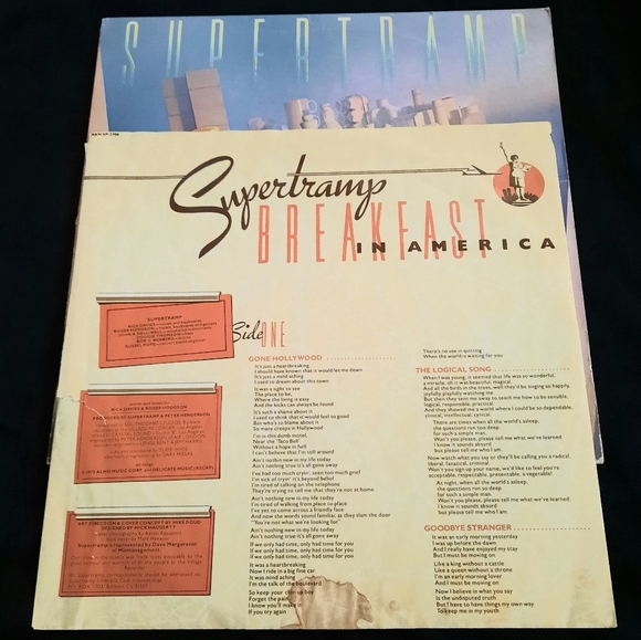 Supertramp -Breakfast In America Vinyl LP, 1979 - Picture 4 of 11